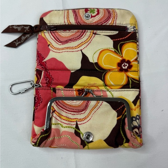 Vera Bradley Compact Taxi Wallet Clear ID Kisslock Coin Buttercup - Picture 3 of 6